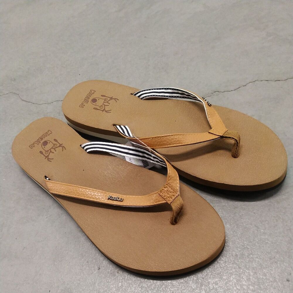 KUAILU Womens Yoga Foam Flip Flops W/Arch Support Sandals Non Slip 43 US 11 NWT